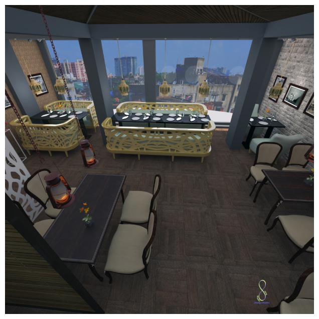 Restaurant Interior Render